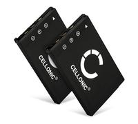 CELLONIC 2X Batterie Compatible avec Casio CA-25 (Exilim EX-S100), NP-20 | 700mAh, 3.7V, Lithium Ion pour Casio CA-32 (Exilim EX-Z60), Exilim EX-M1, NP-20DBA