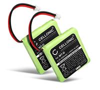 CELLONIC 2X Batterie Compatible avec Doro TH55, TH50, Audioline 5M702BMX | 600mAh, 2.4V, NiMH pour Vtech VT1100, VT2020, DeTeWe Style 250