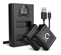 CELLONIC 2X Batterie Compatible avec GoPro Hero 4, 335-06532-000, AHDBT-401 | 1160mAh, 3.8V, Lithium Ion pour GoPro Hero 4 Black, Hero 4 Silver