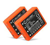 CELLONIC 2X Batterie Compatible avec HBC Radiomatic Micron 5, 6, BA223030 | 2000mAh, 3.6V, NiMH pour HBC Radiomatic Vector Pro, Micron 7, Patrol D, Linus 4, Quadrix, Keynote, BA223000, FUB6