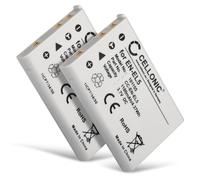 CELLONIC 2X Batterie Compatible avec Nikon Coolpix P510, P500, P520, en-EL5 | 1180mAh, 3.7V, Lithium Ion pour Nikon Coolpix P90, P100, P530, 6000, P6000, P80, P5100, P5000, 7900, 3700, 5200, 5900, S10