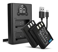 CELLONIC 2X Batterie Compatible avec Nikon D3000, D5000, D40, D60, en-EL9 | 1000mAh, 7.4V, Lithium Ion pour Nikon D40x, EN-EL9A, EN-EL9E, MH-23