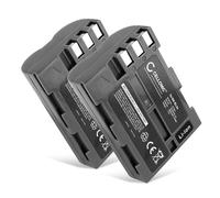 CELLONIC 2X Batterie Compatible avec Nikon D700, D90, D300, D200, ENEL3 | 2000mAh, 7.4V, Lithium Ion pour Nikon D80, D70, D50, D300S, D100, D900, D70s, EN-EL3, EN-EL3a