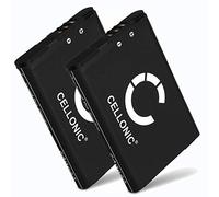 CELLONIC 2X Batterie Compatible avec Nintendo 3DS, 2DS, CTR-001, CTR-003 | 1300mAh, 3.7V, Lithium Ion pour Nintendo Switch Pro Controller, New 2DS XL, Wii U Pro Controller (WUP-005), CTR-A-AB