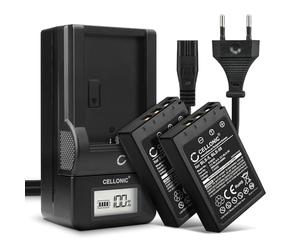 CELLONIC 2X Batterie Compatible avec Olympus Stylus 1, 1s, E-450, BCS-1 | 1000mAh, 7.4V, Lithium Ion pour Olympus E-P7, E-P3, OM System OM-5, Pen E-P3, E-PL1, E-PL10, E-PM1, E-PM2, BCS-5, BLS-5