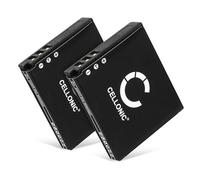 CELLONIC 2X Batterie Compatible avec Panasonic HM-TA1, SDR-S10, CGA-S008 | 1050mAh, 3.7V, Lithium Ion pour Panasonic Lumix DMC-FS20, DMC-FS3, SDR-S15, SDR-S20, CGA-S008A, CGA-S008A/1B, DMW-BCE10