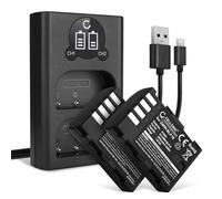 CELLONIC 2X Batterie Compatible avec Panasonic Lumix DC-G9, DMW-BLF19 | 1600mAh, 7.4V, Lithium Ion pour Panasonic Lumix DC-GH5, DC-GH5s, DMW-BLF19E, DMW-BLF19PP