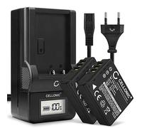 CELLONIC 2X Batterie Compatible avec Panasonic Lumix DMC-TZ1, CGA-S007 | 900mAh, 3.7V, Lithium Ion pour Panasonic Lumix DMC-TZ11, DMC-TZ15, CGA-S007A/1B, CGA-S007A/B, CGR-S007, CGR-S007E, DA-A46A