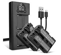 CELLONIC 2X Batterie Compatible avec Sony A68 SLT-A68, AC-VQ850D, AC-SQ950D | 1600mAh, 7.4V, Lithium Ion pour Sony Alpha 68 (α68 ILCA-68), Alpha 77 II (A77 II ILCA-77M2), DSLR-A100 (α100), SLT-A57 (α57)