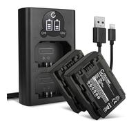 CELLONIC 2X Batterie Compatible avec Sony Alpha 7 IV, 6700, A7S III, BC-QZ1 | 2040mAh, 7.4V, Lithium Ion pour Sony Alpha 1, Alpha 7C II, A6600 ILCE-6600, A7R III (ILCE-7RM3), 7R, ZV-E1, 7S, NP-FZ100