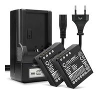 CELLONIC 2X Batterie pour Appareil Photo Compatible avec Olympus Om-D E-M1 Mark II, Om-D E-M1 Mark III, Om-D E-M1X, BCH-1 - (2000mAh, 7.4V) + Chargeur