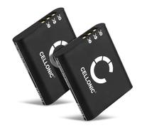 CELLONIC 2X Batterie pour Appareil Photo Compatible avec Olympus Om System TG-7, Stylus SH-60, Tough TG-Tracker, Li-90B - (1100mAh, 3.6V)