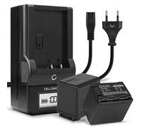 CELLONIC 2X Batterie pour Appareil Photo Compatible avec Panasonic HC-V180, HC-V777, HC-V380, VW-VBT190 - (4040mAh, 3.7V) + Chargeur