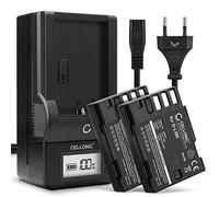 CELLONIC 2X Batterie pour Appareil Photo Compatible avec Pentax K-1, K-3, 645Z, D-LI90 - (1250mAh, 7.4V) + Chargeur