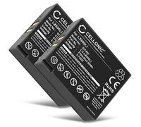 CELLONIC 2X Batterie pour Casque Micro Compatible avec Eartec Hub Systems, Ultralite, HUB, LX600LI - (810mAh, 3.7V)