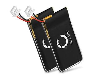 CELLONIC 2X Batterie pour Casque Micro Compatible avec Sennheiser DW Pro 2, MB Pro 2, MB Pro 1, 504374 - (180mAh, 3.7V)