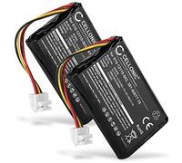 CELLONIC 2X Batterie pour GPS/Navigation Compatible avec Garmin Zumo 590LM, Zumo 595LM, Zumo 595, 010-12110-003 - (1800mAh, 3.7V)