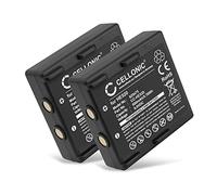 CELLONIC 2X Batterie pour Télécommande Compatible avec Hetronic Nova, 68300520, Ergo, HE520 - (600mAh, 9.6V)