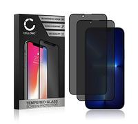 CELLONIC 2x Protection d'écran en verre compatible avec Apple iPhone 13 Pro (Protection vie privée résistance 9H 0,33mm Full Glue) smartphone téléphone portable GSM