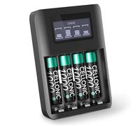 CELLONIC 4X Batterie pour Téléphone sans Fil Compatible avec Siemens Gigaset A415,C430 - (1000mAh, 1.2V) + Chargeur