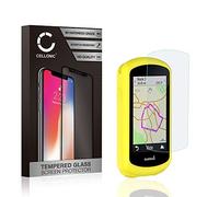 CELLONIC Backcover + Protection d'écran compatible avec Garmin Edge 1030 / Edge 1030 Plus Silicone Housse de Protection Cover Case Etui Sleeve jaune