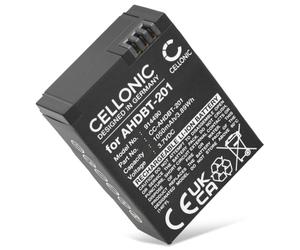 CELLONIC Batterie Compatible avec GoPro Hero 3, 3plus, AHDBT-201, AHDBT-301 | 1050mAh, 3.7V, Lithium Ion pour GoPro Hero 3 Black, Hero 3 Silver, AHDBT-302