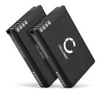 CELLONIC, Batterie GPS Compatible avec Garmin Alpha 100, Montana 600, Alpha 200, Alpha 300 (2200mAh, 3.7V) 2X