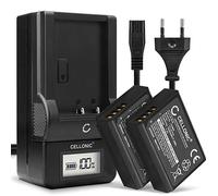 CELLONIC, Batterie LP-E10 pour Appareil Photo - Compatible avec Canon EOS 2000D, 1100D, 1300D, 1200D (7.4V, 1020mAh) 2 Pièces + Chargeur