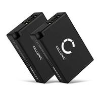 CELLONIC, Batterie pour Caméra, Compatible avec Canon EOS 200D, LP-E17, 750D, 77D, 800D, 760D (7.4V, 950mAh) 2 Pièces