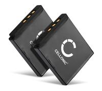 CELLONIC, Batterie pour Caméra, Compatible avec Fuji FinePix Real 3D W3, F300EXR, XP170, XP150 (3.7V, 700mAh) 2 Pièces
