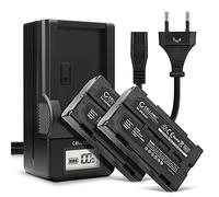 CELLONIC, Batterie pour Caméra, Compatible avec Hitachi VM-BPL13, VM-H70, VM-H955LA, VM-BPL60 (7.4V, 2000mAh) 2 Pièces + Chargeur