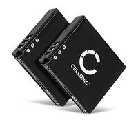CELLONIC, Batterie pour Caméra, Compatible avec Leica C-LUX 2, 3, Caplio BP-DC6, Compatible avec Ricoh DB-70 (3.7V, 1050mAh) 2 Pièces