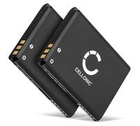 CELLONIC, Batterie pour Caméra, Compatible avec Minox DCC 5.1, 5.0, Compatible avec Praktica BL-5B, DMMC 10 (3.7V, 890mAh) 2 Pièces