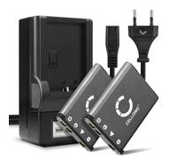 CELLONIC, Batterie pour Caméra, Compatible avec Nikon Coolpix S3000, EN-EL10, S5100, S220, S210 (3.7V, 700mAh) 2 Pièces + Chargeur