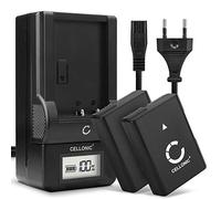CELLONIC, Batterie pour Caméra, Compatible avec Nikon D3100, D3200, D5100, D5300, D5600, D3300 (7.4V, 1050mAh) 2 Pièces + Chargeur