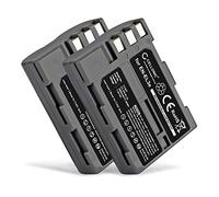 CELLONIC, Batterie pour Caméra, Compatible avec Nikon EN-EL3e, D90, D80, D700, D50, D200, D300 (7.4V, 1600mAh) 2 Pièces