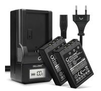 CELLONIC, Batterie pour Caméra Compatible avec Olympus BLS-50, Om-D E-M10 Mark II, IV (7.4V, 1000mAh) 2 Pièces + Chargeur