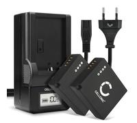 CELLONIC, Batterie pour Caméra Compatible avec Panasonic DMW-BLG10E, Lumix DC-TZ90, DMC-GX80 (7.4V, 730mAh) 2 Pièces + Chargeur