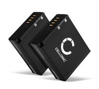 CELLONIC, Batterie pour Caméra Compatible avec Panasonic DMW-BLG10E, Lumix DC-TZ90, DMC-GX80 (7.4V, 980mAh) 2 Pièces