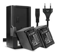 CELLONIC, Batterie pour Caméra Compatible avec Panasonic HC-X1, AG-CX350 (7.4V, 7800mAh) 2 Pièces + Chargeur