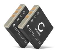CELLONIC, Batterie pour Caméra, Compatible avec Panasonic Lumix DMC-FX7, CGA-S004E, CGA-S004E/1B (3.7V, 700mAh) 2 Pièces