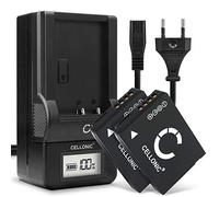 CELLONIC, Batterie pour Caméra, Compatible avec Panasonic Lumix DMC-TZ8, DMC-ZS7, DMW-BCG10 (3.7V, 890mAh) 2 Pièces + Chargeur