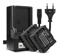 CELLONIC, Batterie pour Caméra, Compatible avec Panasonic NV-GS17, CGR-DU06, NV-GS120, NV-GS180 (7.4V, 750mAh) 2 Pièces + Chargeur