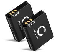 CELLONIC, Batterie pour Caméra, Compatible avec Ricoh GR Digital III, DB-65, Caplio GX100, DB-60 (3.7V, 1100mAh) 2 Pièces