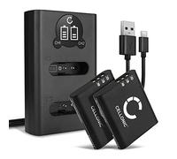 CELLONIC, Batterie pour Caméra, Compatible avec Ricoh GR III, DB-110, IIIx, WG-6, G900SE, G900 (3.6V, 1100mAh) 2 Pièces + Double Chargeur
