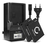 CELLONIC, Batterie pour Caméra, Compatible avec Samsung SLB-10A, PL50, ES55, L100, WB700, WB500 (3.7V, 1050mAh) 2 Pièces + Chargeur