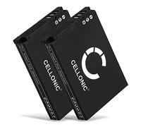 CELLONIC, Batterie pour Caméra, Compatible avec Samsung SLB-10A, PL50, ES55, L100, WB700, WB500 (3.7V, 1050mAh) 2 Pièces