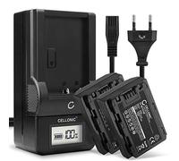 CELLONIC, Batterie pour Caméra, Compatible avec Sony A7 III (ILCE-7M3 / ILCE-7M3K), ZV-E1 (7.2V, 2040mAh) 2 Pièces + Chargeur