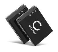 CELLONIC, Batterie pour Caméra, Compatible avec Sony Cyber-Shot DSC-T200, DSC-G3, NP-BD1 (3.7V, 600mAh) 2 Pièces