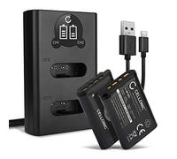 CELLONIC, Batterie pour Caméra, Compatible avec Sony NP-BX1, ZV-1, HDR-CX405 (3.7V, 1090mAh) 2 Pièces + Double Chargeur
